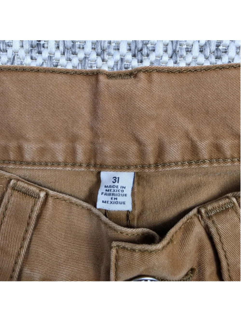 True Religion Section Straight Jeans Mens 31 Brown Tan Cotton Casual Y2K